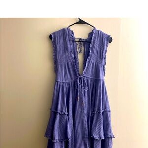ISO free people Antionette mini dress blue, purple, lavender